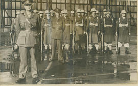 Cape Town, July 1945. Second Battalion Railways and Harbours Brigade bids farewell to Lt Col JA L...