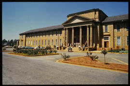 Johannesburg, 1985. Entrance to SAR Training College at Esselen Park. [D Dannhauser]