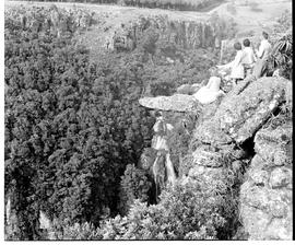 "Graskop district, 1960.  Waterfall at the Pinnacle."
