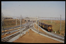 Bapsfontein, December 1982. Entrance to Sentrarand marshalling yard. [T Robberts]