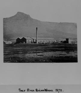 Cape Town, 1872. Salt River railway works.
