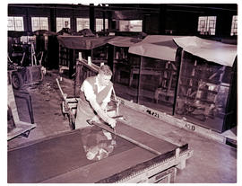 Springs, 1954. Plate glass factory interior.