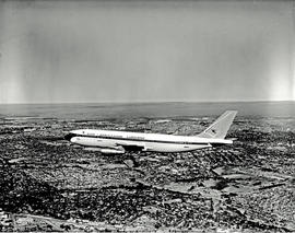 Johannesburg, 1977. SAA Airbus A300 ZS-SDD 'Rooibok' in flight.