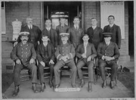 Greytown, 16 June 1912. Station staff.