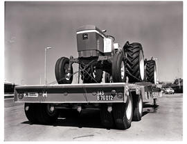 
New John Deere 2130 tractor on SAR road trailer No B76012.
