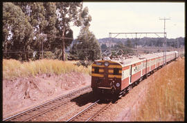 Johannesburg. SAR type 5M2A suburban train No 850 near Roodepoort.