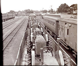 Noupoort, 1946. Station yard.