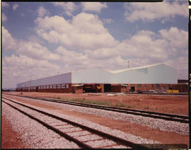 Pretoria, September 1974. New diesel locomotive shed at Koedoespoort. [D Dannhauser]