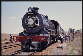 Vereeniging district. SAR Class 12R No 1947 'Rosie' with headboard 'Steam to Bosrivier 10 October...