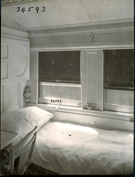 SAR interior of Prime Minister's private saloon No 66 'Waterval', bedroom.