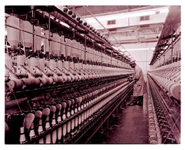 "Ladysmith, 1961. Cotton mill interior."