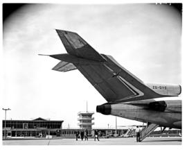 East London, 1968. Ben Schoeman airport. SAA Boeing 727 ZS-DYO 'Vaal'.