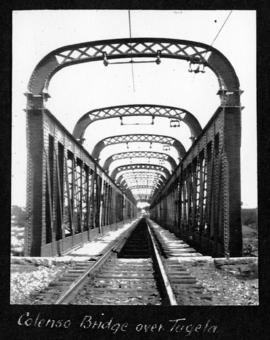 Colenso, circa 1925. Bridge over the Tugela River. (Album on Natal electrification)