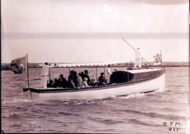Mozambique, 1936. Passengers on boat.