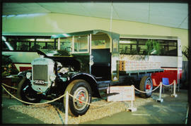 Restored SAR Thornycroft truck from 1929 on display.