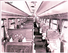 
Interior of SAR twin dining car Type A-28 No 234 'Umkomaas'.
