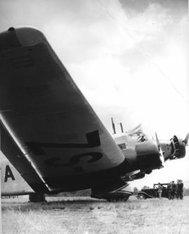 Johannesburg, 1934. SAA Junkers JU-52 ZS-AFA 'Jan van Riebeeck' at Rand airport.