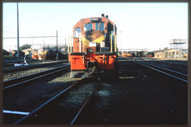 Johannesburg, 1990. SAR Class 34-000 No 34-004 near kaserne.