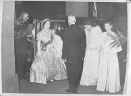 Cape Town, 24 April 1947. Royal family arrive for the state banquet in city hall.