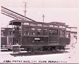 Johannesburg. SAR railcar C203 'Cuba' at Braamfontein. (Dutton Collection)