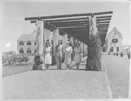Bloemfontein, 7 March 1947. Royal family at Government House.