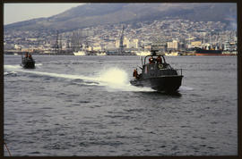 Cape Town. Pilot boats in Table Bay Harbour.