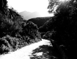 Country road in mountainous terrain.