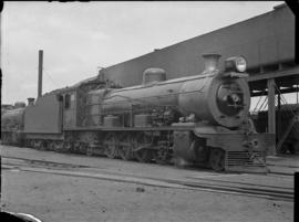 Port Elizabeth. SAR Class 12B No 1956 at North End loco coaling stage. (DF Holland Collection)