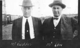 Circa 1925. Messrs Geddes and Low. (Album on Natal electrification)