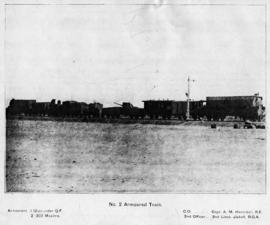 Circa 1901. No 2 armoured train.  (Publication on armoured trains in the Anglo Boer War)