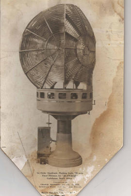 
Lantern for Slangkop lighthouse.
