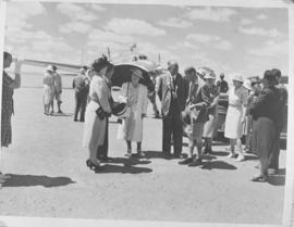Orange Free State, 8 March 1947. Royal visit to Orange Free State Game Reserve. Vickers Viking in...