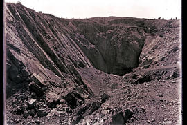 Tsumeb district, South-West Africa. Open pit at Otavi mine.