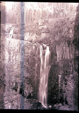 "Knysna district, 1936. Bracken Hill waterfall."