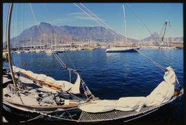 Cape Town, 1985. Yacht basin in Table Bay Harbour.