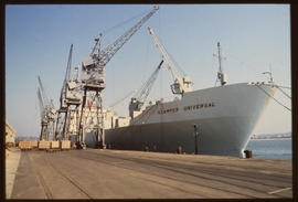 Durban, August 1985. 'Scamper Universal' berthed in Durban Harbour. [CF Gunter]