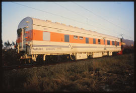 Richards Bay, 1985. SAR electrical test coach No 15089 being used for acceptance tests of the new...
