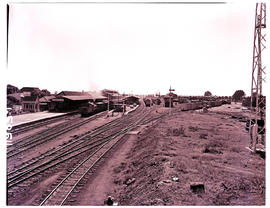 "Kimberley, 1957. Station yard."
