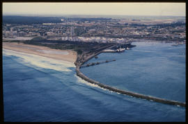 Port Elizabeth, March 1986. Aerial view of Port Elizabeth Harbour. [T Robberts]
