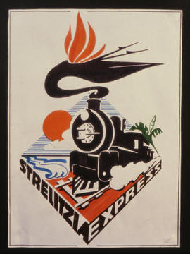 Logo of Strelitzia train between Kelso and Durban.