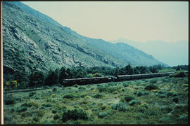 De Doorns district. Trans-Karoo Express in the Hex River Valley.