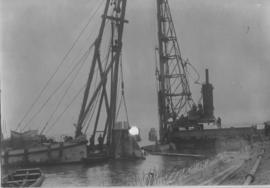 Walvis Bay, 1925. Construction of harbour.