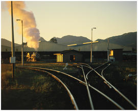 George, 1987. Station scene with SAR Class 24 at sunset. [T Robberts]