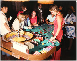 Swaziland, January 1974. Gambling tables at the Royal Swazi Spa near Mbabane. [D Dannhauser]