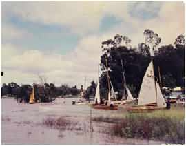 Vereeniging district, 1967. Yachting on the Vaal River.