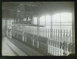 Large signal frame in cabin.