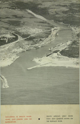 East London. Aerial view of Buffal Harbour.