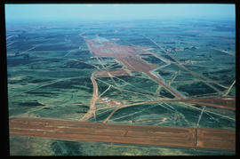 Bapsfontein, November 1980. Aerial view of construction at Sentrarand. [Jan Hoek]