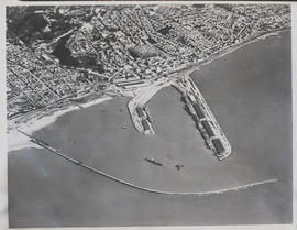 Port Elizabeth, 1936. Aerial view of Port Elizabeth harbour.