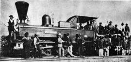 Durban. NGR construction loco 'Pietermaritzburg' built by Beyer Peacock at Pinetown in 1876.